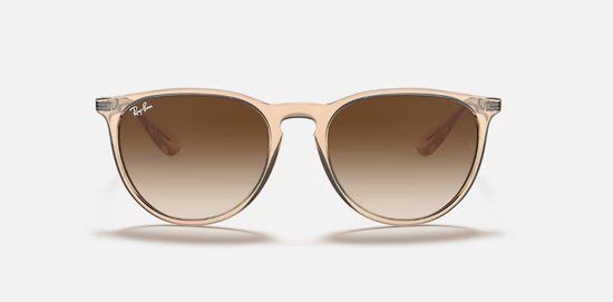 Ray-Ban Erika Zonnebril - Transparant/Goud - Bruine Lenzen - RB4171