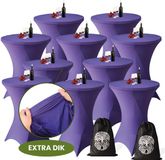 Aventara Statafelrok Paars x 10 – ∅80-85 x 110 cm met Opbergtas