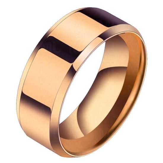 LGT JWLS Lookinggoodtoday Heren ring Titanium Rose 8mm-22mm