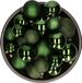 Decoris Kerstballen - 26 stuks - Donkergroen - Kunststof - Mix 6, 8 en 10 cm