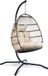 Vita5 Egg Hangstoel - Crème Blanc - Incl. Standaard & Kussen - 150kg - Opvouwbaar