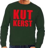 Bellatio Decorations Foute kersttrui - sweater - Kut kerst - groen - voor heren - M