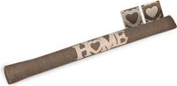 Beautissu Tochtstopper Deur Tuuli HE - 8 x 100 cm – Tochthond Bruin – Tochtkussen voor Deur en Ramen - Tochtrol