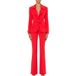 Moschino Veste en crêpe à boutons Rouge Taille : 38