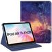 FINTIE Hoesje compatibel met iPad Air 5e generatie (2022) / iPad Air 4e generatie (2020) 10,9 inch, foliostandaard met meerdere kijkhoeken en zak, automatisch slapen/waken, Galaxy