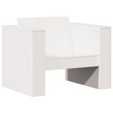 VidaXL Tuinbank 79x60x62 cm massief grenenhout wit