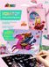 Avenir Art à gratter cartes de vœux - Princesses - Avec enveloppes - 3 pièces - 3 ans