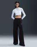 NIKE Sportswear Phoenix Fleece Wide Pantalon Dames Zwart/Wit XL