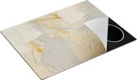 Chefcare Inductie Beschermer Abstracte Kunst van een Cementen Muur - 77x59 cm - Multicolor