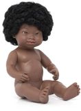 Miniland Afrikaanse Babypop Met Downsyndroom 38 Cm Zwart Kinderen
