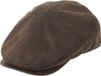 Faustmann Gewaxte katoenen flatcap Faustmann - bruin - maat L