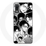 Maniacase Etui voor Samsung Galaxy A02 Aanval van de Titanen Manga Levi Ackerman Maniacase