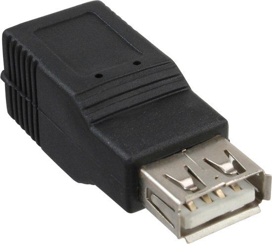 InLine 33300 USB 2.0 A Female - USB A Adapter - Beige