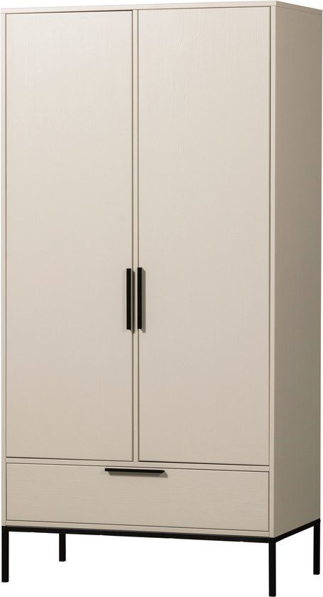 WOOOD Adam 2-deurs kast - Grenen - Dust - 200x100x53 cm