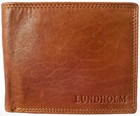 Lundholm - Leren Portemonnee Heren - Cognac - Met RFID - 9 Pasjes