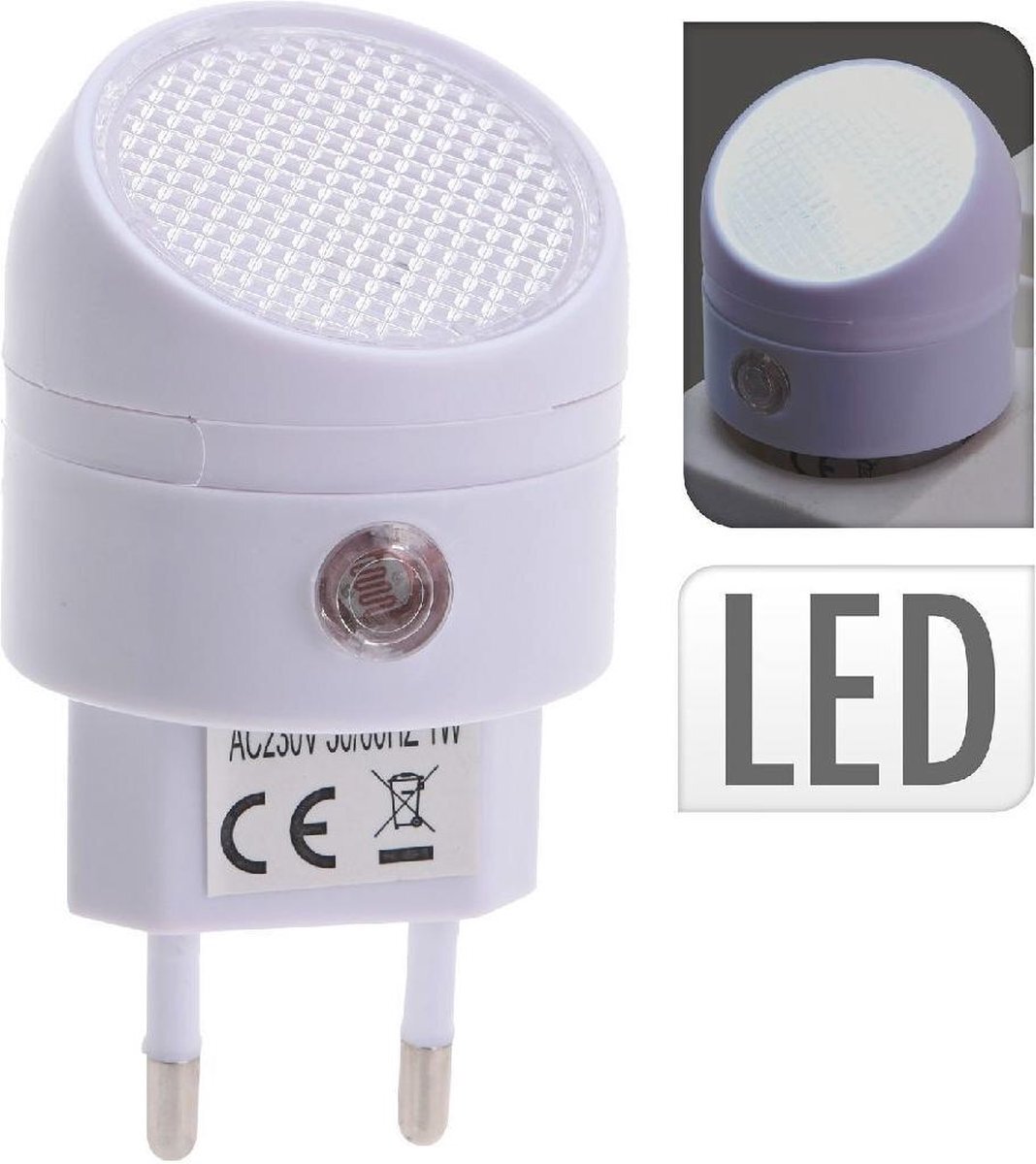 Basic LED-Nachtlamp met Sensor Wit