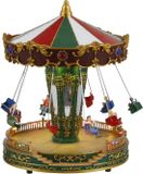 Luville Village de Noël Miniature Attraction de fête Manège volant