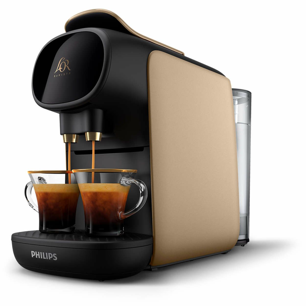 L'OR LM9012/75 - Koffiepadmachine - 0,8 l - Zwart/Goud