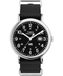 Timex Weekender herenhorloge 40 mm – zwarte stoffen band met zwarte wijzerplaat en zilverkleurige kast TW2W86100