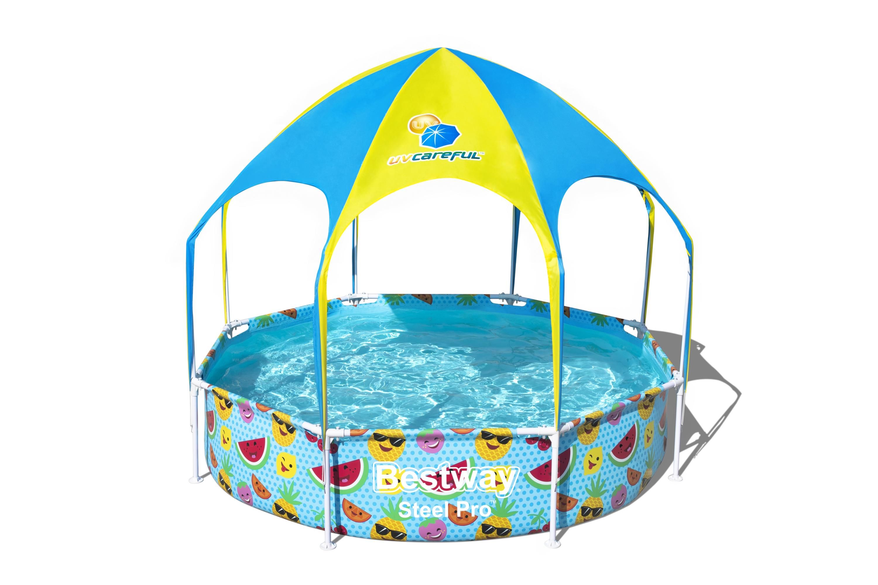 Bestway Steel Pro My First Frame Pool - 244 cm - Round - With Shade