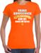 Bellatio Decorations Shoppartners Bv Oranje fan t-shirt voor dames - de enige echte bondscoach - Holland / Nederland supporter - EK/ WK shirt / outfit XS