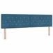 vidaXL LED Hoofdbord Donkerblauw 180 cm Fluweel