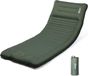 Merkloos Single Camping Mattress 10cm Thick with Foot Pump - Inflatable Sleeping Mat for Adults - Lightweight Portable Outdoor Tent Mattress