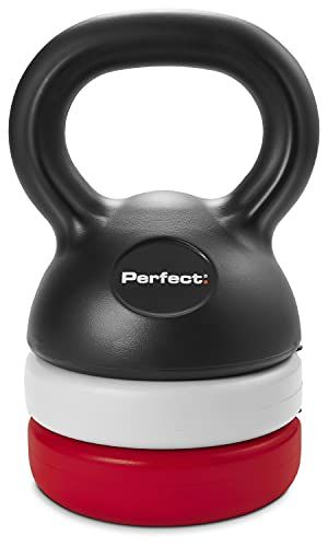 Perfect Fitness Verstelbare kettlebell - Zwart/Rood/Grijs - Maat: One Size