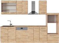 Vicco Fame-Line Complete keukeneenheid – 300 cm met hoge kast, WB Eik Krachtige eik goud