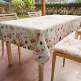 PETTI Artigiani Italiani Tafelkleed, vuilafstotend, vierkant, 140 x 140 cm, bloemenpatroon