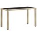 Syfax Bol Tuintafel 123x60x74 cm poly rattan beige