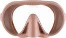 CRESSI Musa masker amandel, uniseks frameloos masker voor duiken en snorkelen, laag intern volume en breed veld van zicht, amandel, één maat