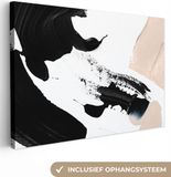 Canvas Schilderij - 140x90 cm - Abstract Design - Multicolor