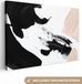 Canvas Schilderij - 140x90 cm - Abstract Design - Multicolor