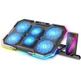 Spirit Of Gamer Laptopkoeler Airblade 700 - Tot 17.6" - RGB + Telefoonhouder