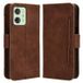 Motorola Étui Portefeuille Motorola Moto G54 - Série Cardholder - Marron