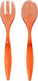5five Sla bestek/couvert - 2 delig - rood - kunststof - 29 cm