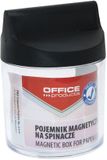 OFFICE PRODUCTS Magnetische brievenklemmen, rond, transparant