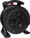 JUMBO 2.0 haspel 25 meter in zwart, 4 contactdozen, H07RN-F 3G1,5 mm²
