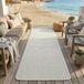 TADI & IMPERIO Robijn tapijt voor binnen en buiten, terras, tuin, ingang, hal, balkon, eetkamer, keuken, verkrijgbaar in goud en beige, 85 x 300 cm