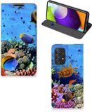 B2Ctelecom Housse Samsung Galaxy A52 - Étui à rabat - Similicuir - Multi Poisson