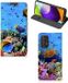 B2Ctelecom Housse Samsung Galaxy A52 - Étui à rabat - Similicuir - Multi Poisson