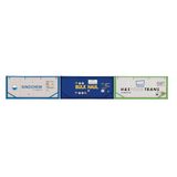 Hornby R60129 Sinochem, Bulk Haul & H&S Foodtrans, container, 3 x 20' Tanktainers-tijdperk 11 wagenpakketten, blauw, groot