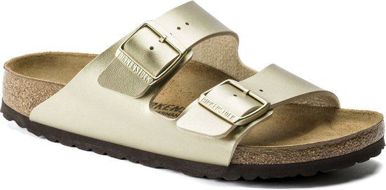 Birkenstock Arizona Gold narrow Birko-Flor - Gold - Size 39
