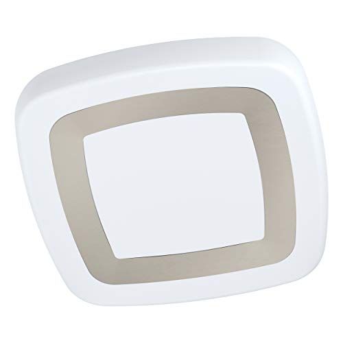 EGLO Ruidera LED Plafondlamp - Modern Design - Wit/Zilver - 48cm