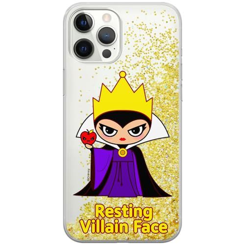 ERT GROUP Mobile Phone Case for Apple iPhone 12 PRO MAX - Disney The Evil Queen 002 - Glitter Effect