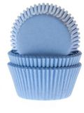 House of Marie Cupcake Cups Licht Blauw 50x33mm - 50 stuks