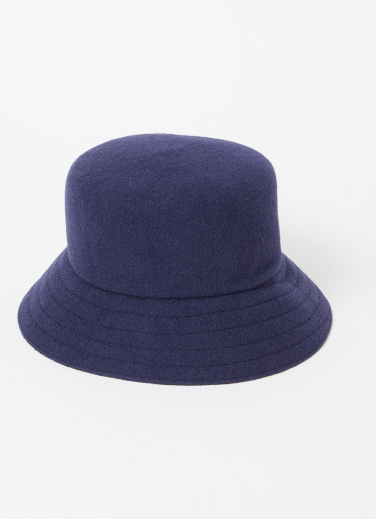 Kangol Kangol Lahinch bucket hoed in wolblend met logo