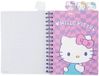 Patio Hello Kitty Spiraal Notitieboek A5 100 Pagina's Logboek Roze Kartonboek Ruiten