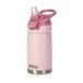 Nuby Thirsty Kids No Spill Flip-It Reflex roestvrijstalen reisbeker of waterfles, 10 oz, roze